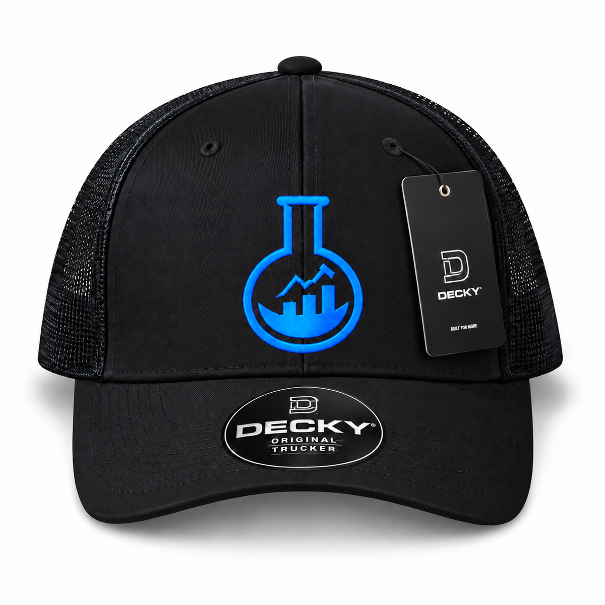 Peptide Price Hat — Black / blue logo